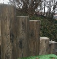 Palisáda trám 150 staré dřevo