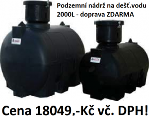 Nádrž na  dešťovou vodu 2000L podzemní